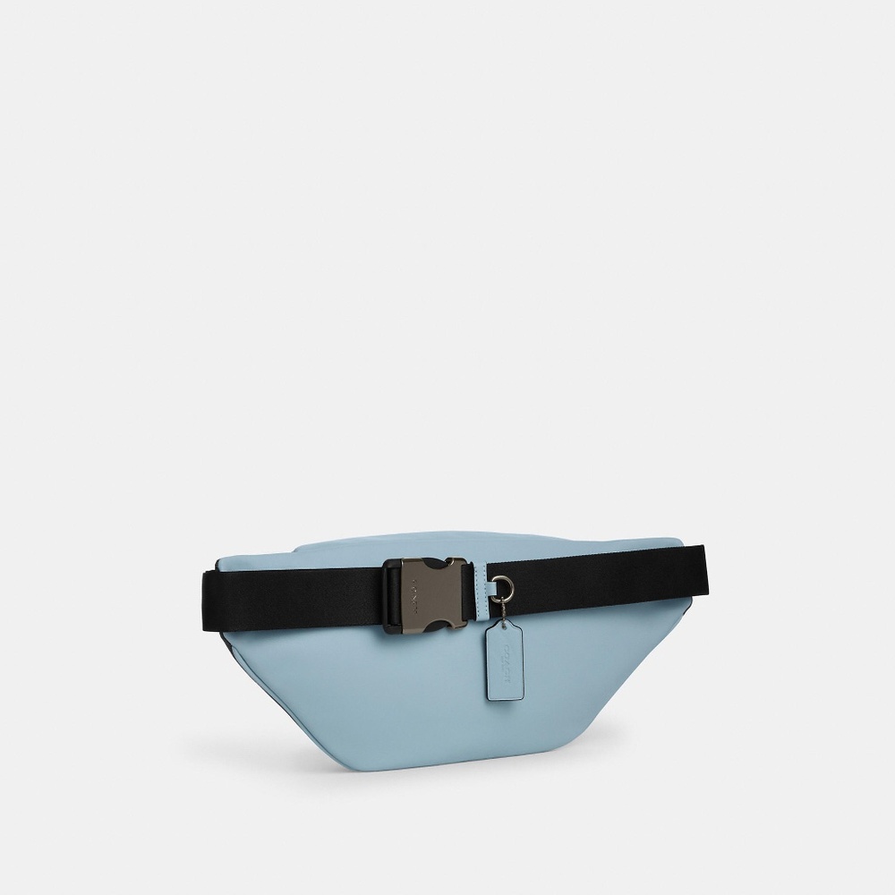 Racer Belt Bag In Colorblock Signature Canvas - Picture 3 of 6